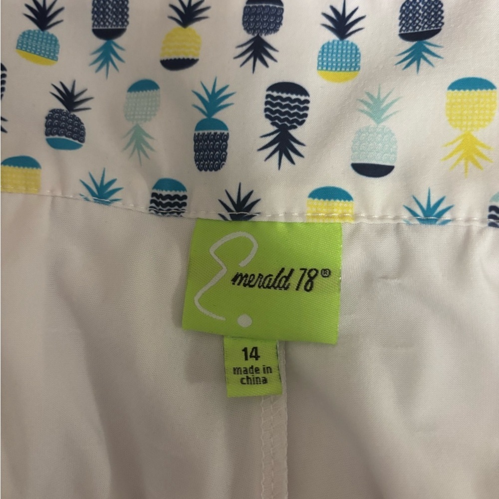 Emerald 18 Pineapple Print Skort View 4